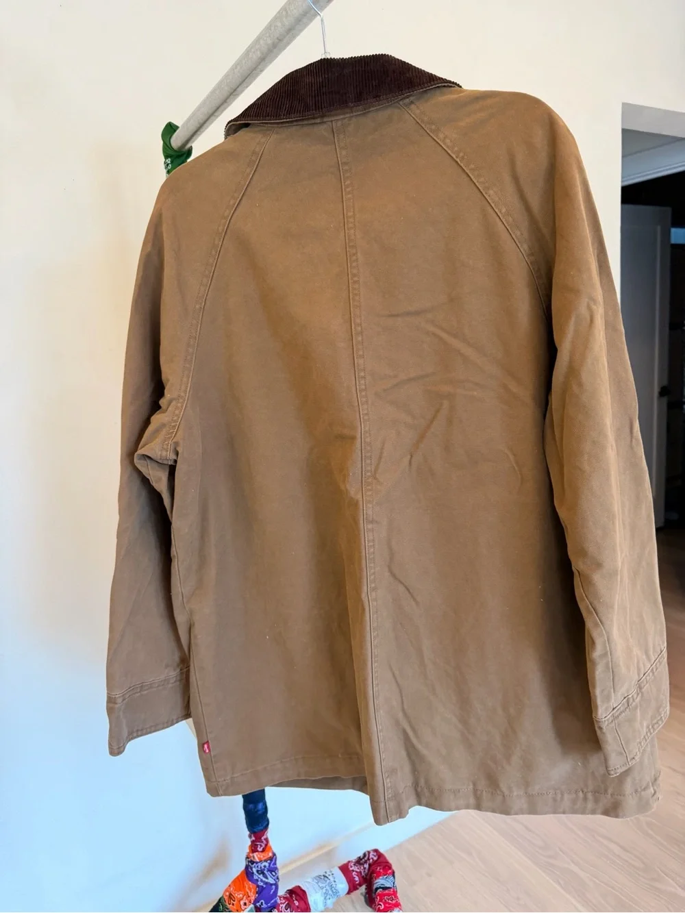 Levi's Brown Canvas Field Jacket with Dark Brown Corduroy Collar